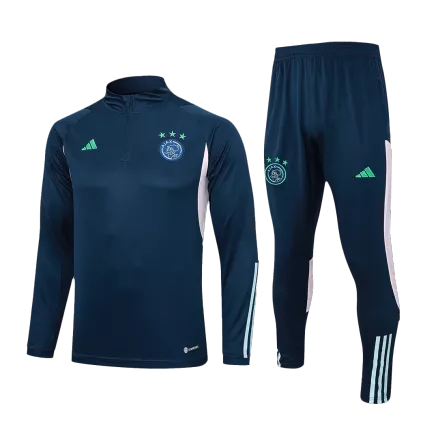 Men's Ajax Zipper Tracksuit Sweat Shirt Kit (Top+Trousers) 2023/24 - Pro Jersey Shop