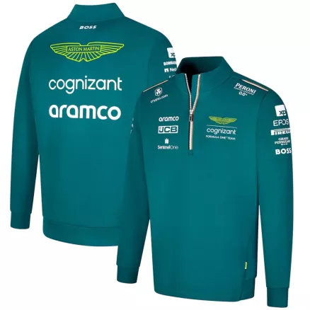 Men's Aston Martin Aramco Cognizant F1 Racing Team 1/2 Zip Sweat 2023 - Pro Jersey Shop