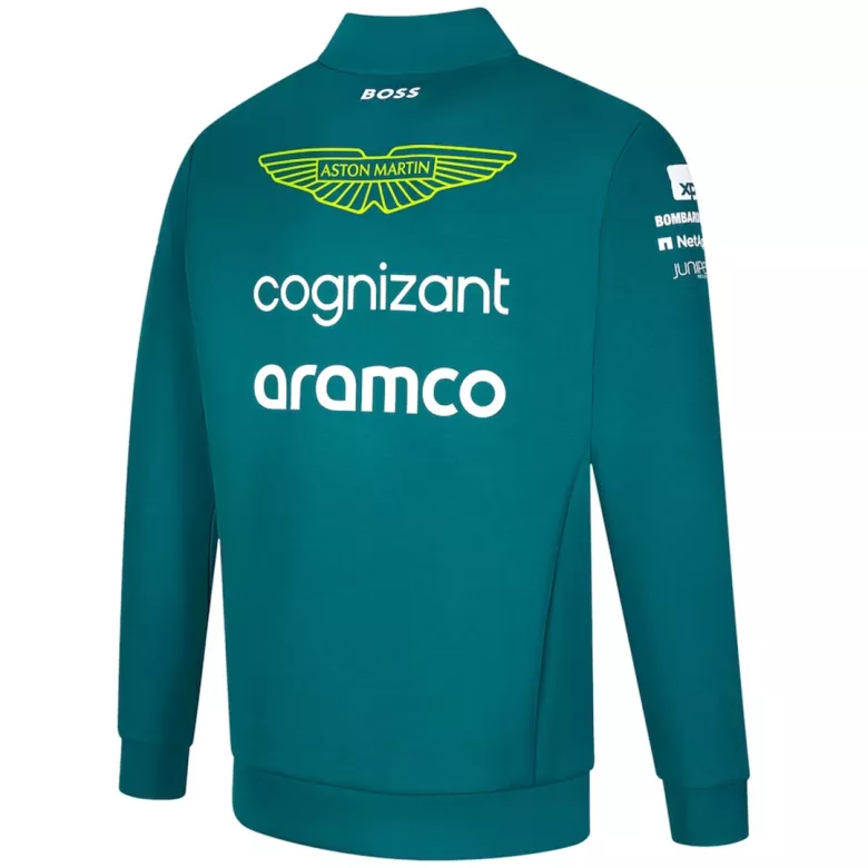 Men's Aston Martin Aramco Cognizant F1 Racing Team 1/2 Zip Sweat 2023 - Pro Jersey Shop