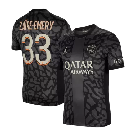 Men's ZAÏRE-EMERY #33 PSG Third Away Soccer Jersey Shirt 2023/24 - Fan Version - Pro Jersey Shop