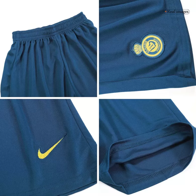 Kids Al Nassr Away Soccer Jersey Kit (Jersey+Shorts) 2023/24 - Pro Jersey Shop