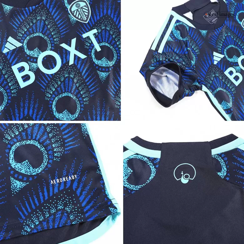 Kids Leeds United Away Soccer Jersey Kit (Jersey+Shorts) 2023/24 - Pro Jersey Shop