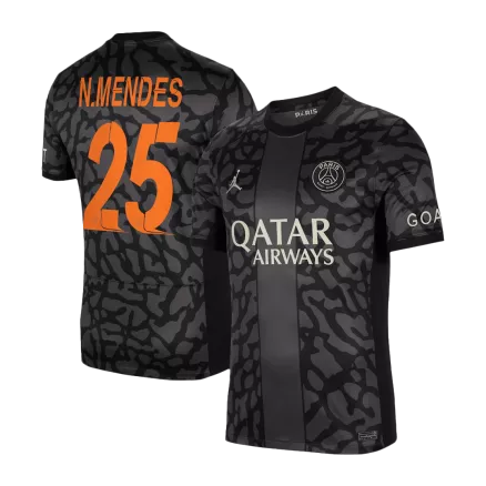 UCL Men's N.MENDES #25 PSG Third Away Soccer Jersey Shirt 2023/24 - Fan Version - Pro Jersey Shop