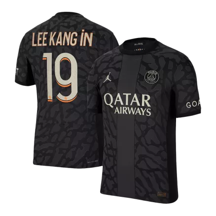 Men's Authentic LEE KANG iN #19 PSG Third Away Soccer Jersey Shirt 2023/24 - Pro Jersey Shop