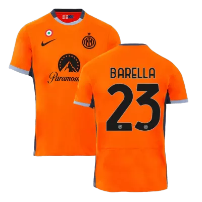 Men's BARELLA #23 Inter Milan Third Away Soccer Jersey Shirt 2023/24 - Fan Version - Pro Jersey Shop