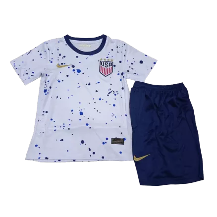 Kids USA Home Soccer Jersey Kit (Jersey+Shorts) 2023 - Pro Jersey Shop