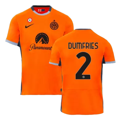 Men's DUMFRIES #2 Inter Milan Third Away Soccer Jersey Shirt 2023/24 - Fan Version - Pro Jersey Shop