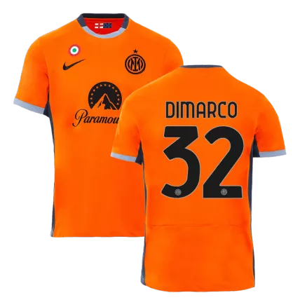 Men's DIMARCO #32 Inter Milan Third Away Soccer Jersey Shirt 2023/24 - Fan Version - Pro Jersey Shop