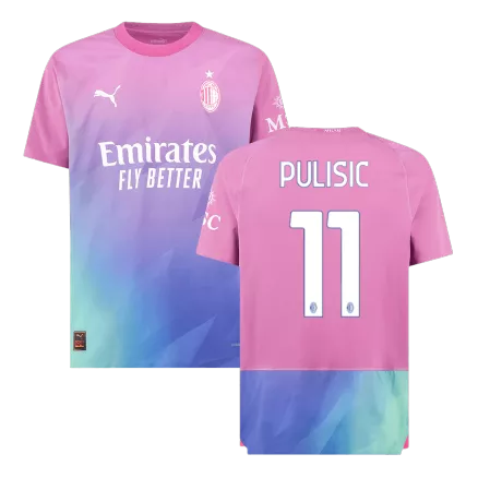 Men's Authentic PULISIC #11 AC Milan Third Away Soccer Jersey Shirt 2023/24 - Player Version - Pro Jersey Shop