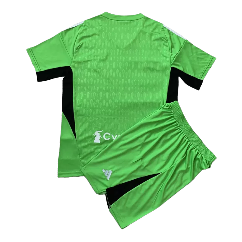 Kids Juventus Goalkeeper Soccer Jersey Kit (Jersey+Shorts) 2023/24 - Pro Jersey Shop