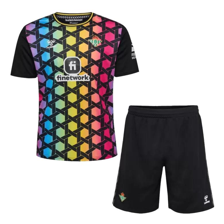 Kids Real Betis Goalkeeper Soccer Jersey Kit (Jersey+Shorts) 2023/24 - Pro Jersey Shop