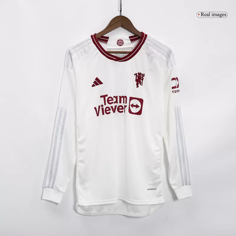 Men's Manchester United Third Away Long Sleeves Soccer Jersey Shirt 2023/24 - Fan Version - Pro Jersey Shop
