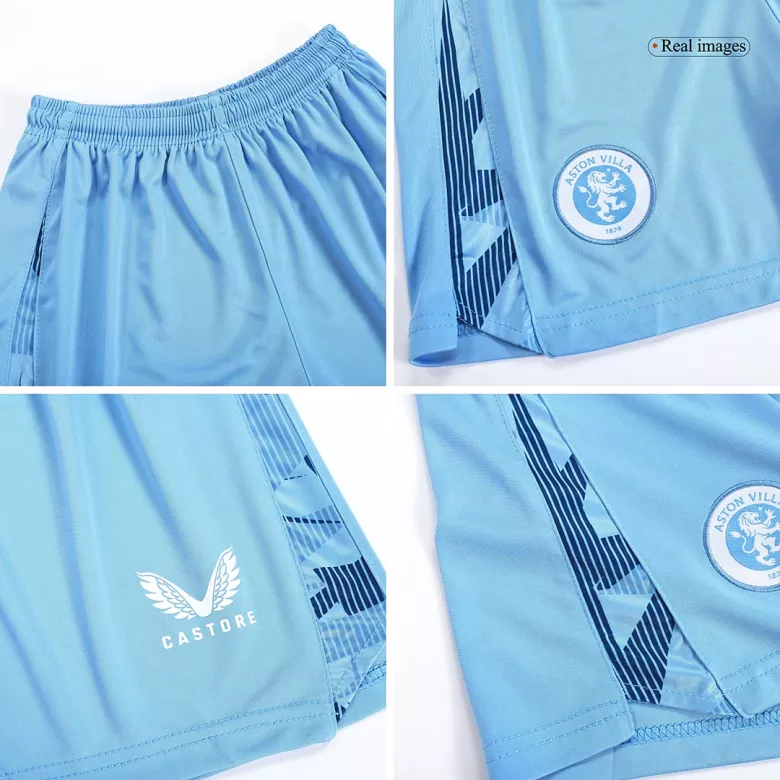 Kids Aston Villa Third Away Soccer Jersey Kit (Jersey+Shorts) 2023/24 - Pro Jersey Shop