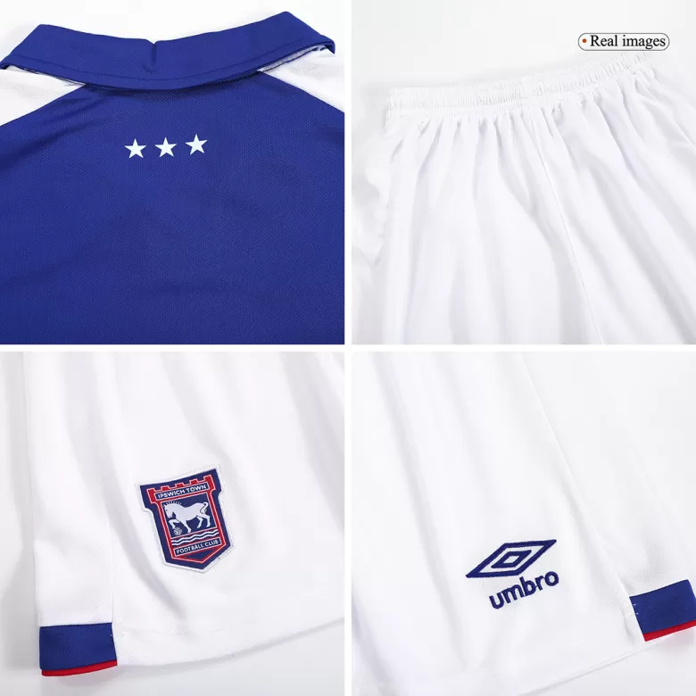 Kids Ipswich Town Home Soccer Jersey Kit (Jersey+Shorts) 2023/24 - Pro Jersey Shop