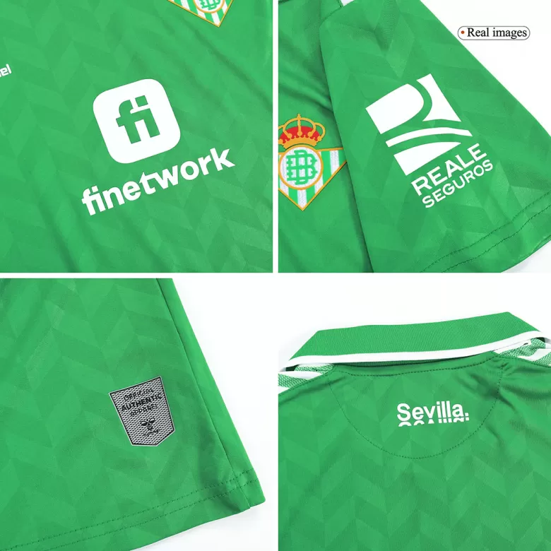 Kids Real Betis Away Soccer Jersey Kit (Jersey+Shorts) 2023/24 - Pro Jersey Shop