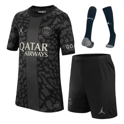 Kids PSG Third Away Soccer Jersey Whole Kit (Jersey+Shorts+Socks) 2023/24 - Pro Jersey Shop