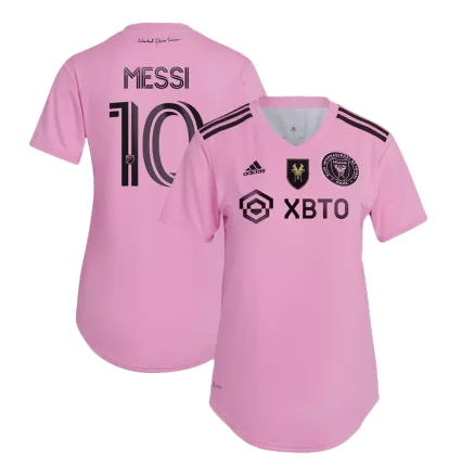Women's MESSI #10 Inter Miami CF "Messi GOAT" Home Soccer Jersey Shirt 2023 - Fan Version - Pro Jersey Shop