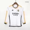 Kids Real Madrid Home Long Sleeve Soccer Jersey Kit (Jersey+Shorts) 2023/24 - Pro Jersey Shop