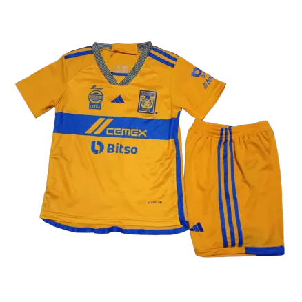Kids Tigres UANL Home Soccer Jersey Kit (Jersey+Shorts) 2023/24 - Pro Jersey Shop