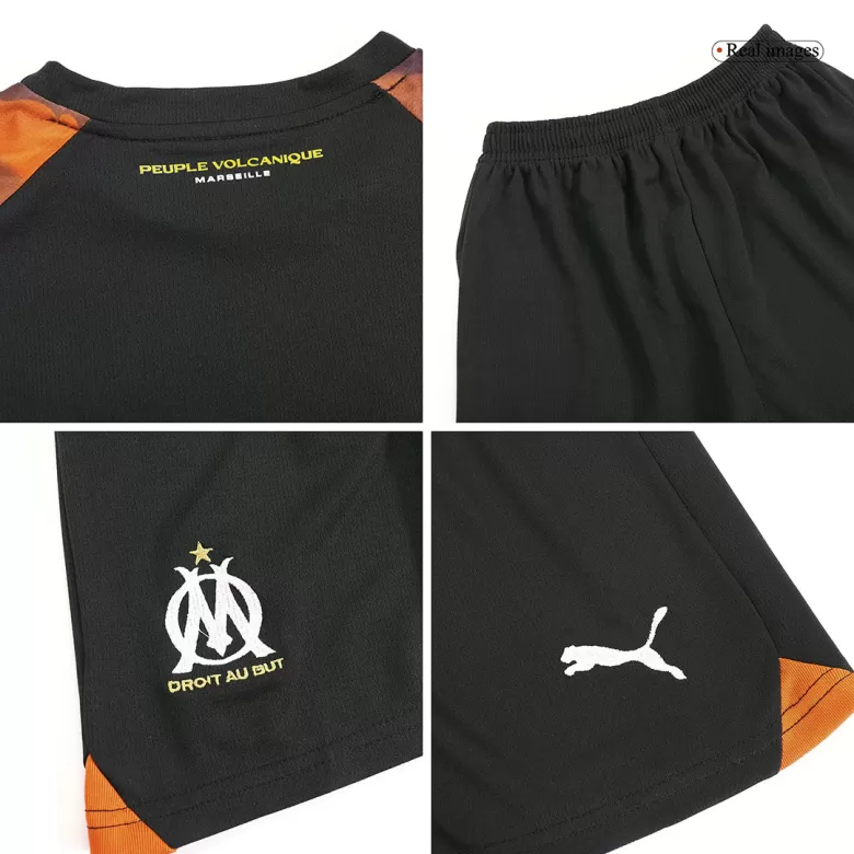 Kids Marseille Third Away Soccer Jersey Kit (Jersey+Shorts) 2023/24 - Pro Jersey Shop