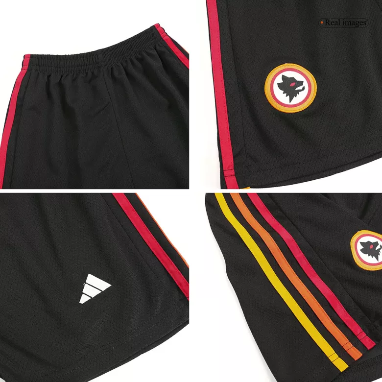 Kids Roma Third Away Soccer Jersey Kit (Jersey+Shorts) 2023/24 - Pro Jersey Shop