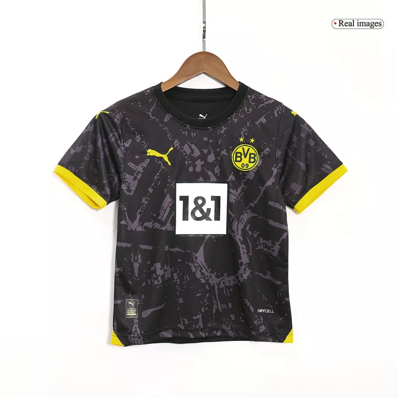 Kids Borussia Dortmund Away Soccer Jersey Kit (Jersey+Shorts) 2023/24 - Pro Jersey Shop
