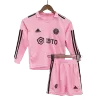 Kids Inter Miami CF Home Long Sleeve Soccer Jersey Kit (Jersey+Shorts) 2023/24 - Pro Jersey Shop