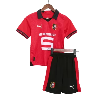 Kids Stade Rennais Home Soccer Jersey Kit (Jersey+Shorts) 2023/24 - Pro Jersey Shop