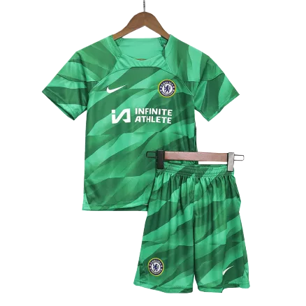 Kids Chelsea Goalkeeper Soccer Jersey Kit (Jersey+Shorts) 2023/24 - Pro Jersey Shop