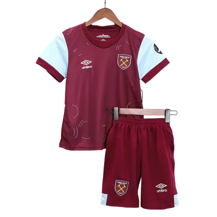Kids West Ham United Home Soccer Jersey Kit (Jersey+Shorts) 2023/24 - Pro Jersey Shop