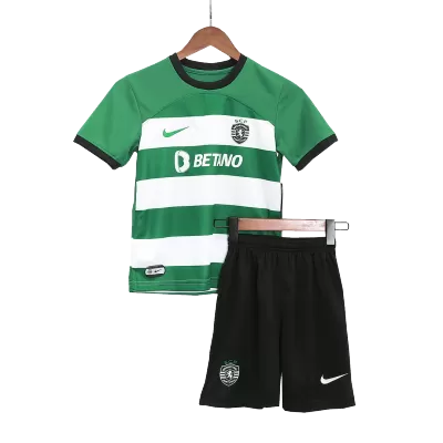 Kids Sporting CP Home Soccer Jersey Kit (Jersey+Shorts) 2023/24 - Pro Jersey Shop