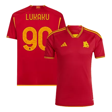 Men's LUKAKU #90 Roma Home Soccer Jersey Shirt 2023/24 - Fan Version - Pro Jersey Shop