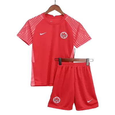 Kids Canada Home Soccer Jersey Kit (Jersey+Shorts) 2022 - World Cup 2022 - Pro Jersey Shop