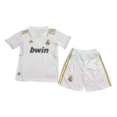 Kids Retro Real Madrid Home Soccer Jersey Kit (Jersey+Shorts) 2011/12 - Pro Jersey Shop