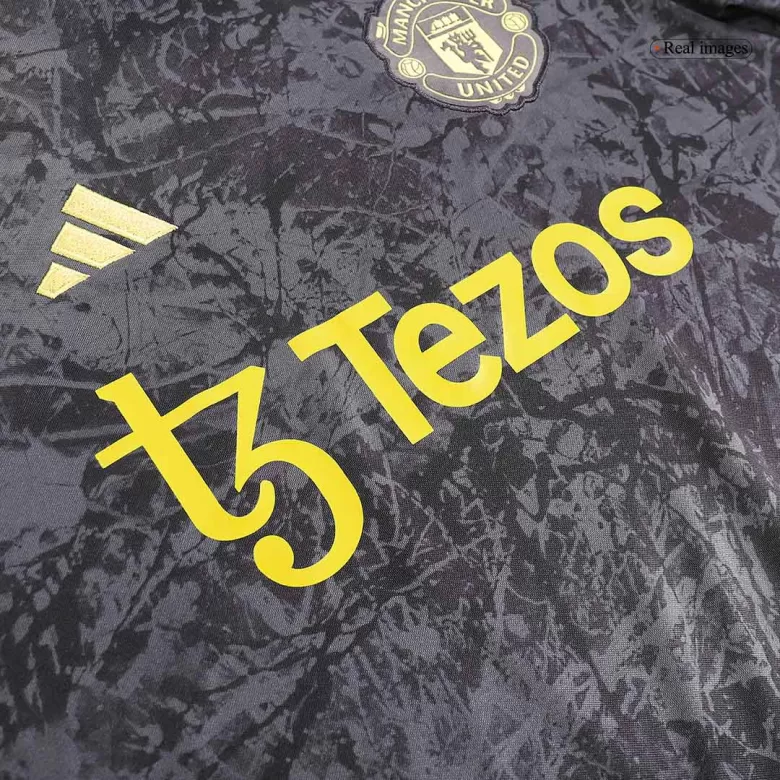 Men's Manchester United Stone Roses Pre-Match Soccer Jersey Shirt 2023/24 - Fan Version - Pro Jersey Shop