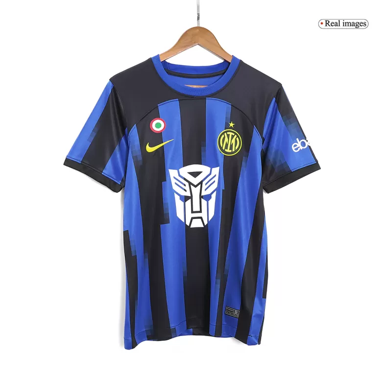 Men's Inter Milan X Transformers Home Soccer Jersey Shirt 2023/24 - Fan Version - Pro Jersey Shop