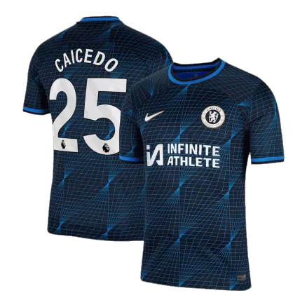 Men's CAICEDO #25 Chelsea Away Soccer Jersey Shirt 2023/24 - Fan Version - Pro Jersey Shop