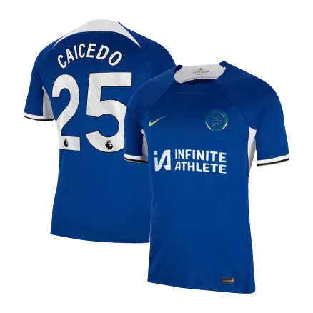Men's CAICEDO #25 Chelsea Home Soccer Jersey Shirt 2023/24 - Fan Version - Pro Jersey Shop