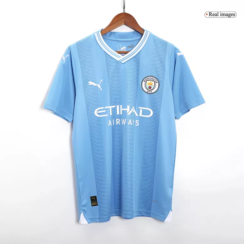UCL Men's GVARDIOL #24 Manchester City Home Soccer Jersey Shirt 2023/24 - Fan Version - Pro Jersey Shop