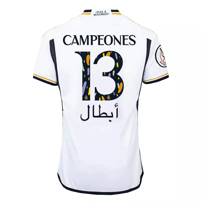 CAMPEONES #13 Real Madrid Home Soccer Jersey 2023/24 - Campeones Supercopa - Pro Jersey Shop