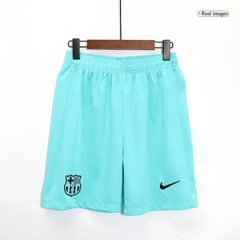 Men's Barcelona Third Away Soccer Jersey Kit (Jersey+Shorts) 2023/24 - Pro Jersey Shop