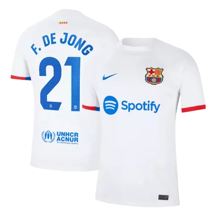 Men's F. DE JONG #21 Barcelona Away Soccer Jersey Shirt 2023/24 - Fan Version - Pro Jersey Shop