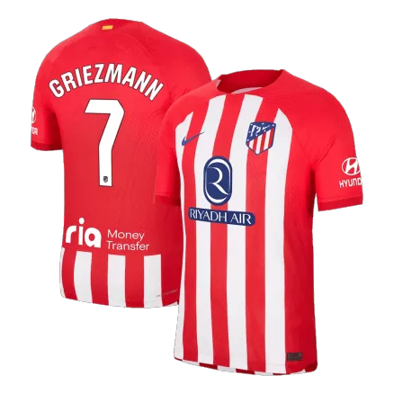 Men's Authentic GRIEZMANN #7 Atletico Madrid Home Soccer Jersey Shirt 2023/24 - Pro Jersey Shop