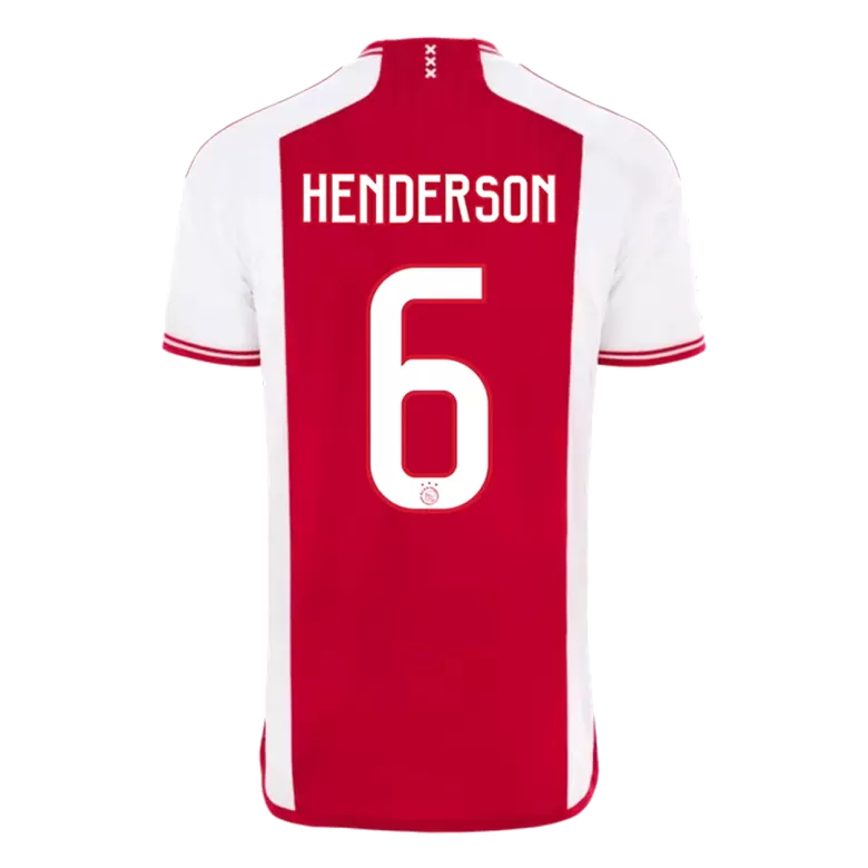 Men's HENDERSON #6 Ajax Home Soccer Jersey Shirt 2023/24 - Fan Version - Pro Jersey Shop