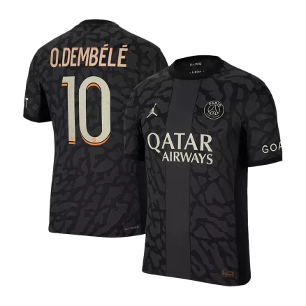 Men's Authentic O.DEMBÉLÉ #10 PSG Third Away Soccer Jersey Shirt 2023/24 - Pro Jersey Shop
