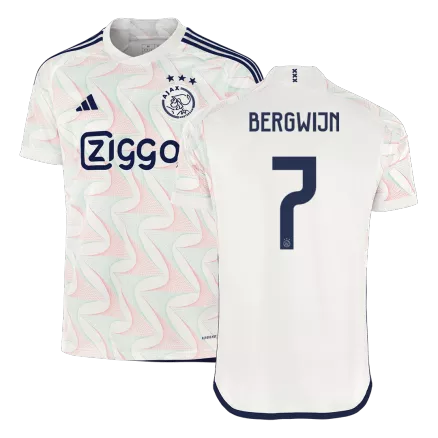 Men's BERGWIJN #7 Ajax Away Soccer Jersey Shirt 2023/24 - Fan Version - Pro Jersey Shop