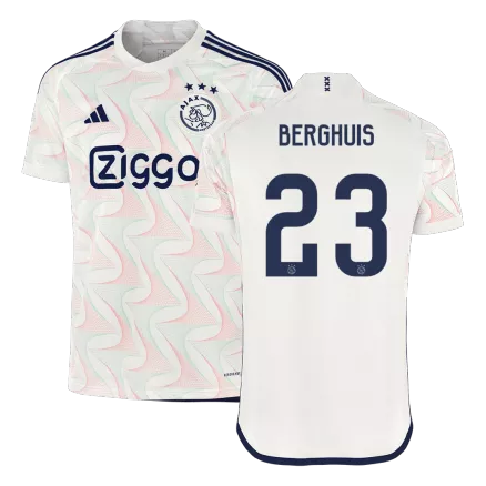 Men's BERGHUIS #23 Ajax Away Soccer Jersey Shirt 2023/24 - Fan Version - Pro Jersey Shop