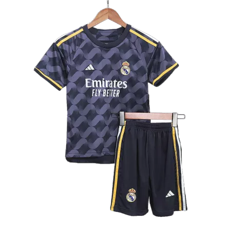 Kids Real Madrid Away Soccer Jersey Kit (Jersey+Shorts) 2023/24 - Pro Jersey Shop