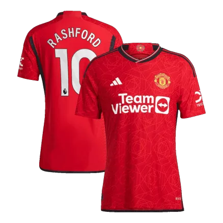 Men's Authentic RASHFORD #10 Manchester United Home Soccer Jersey Shirt 2023/24 - Pro Jersey Shop