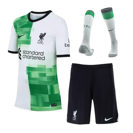 Kids Liverpool Away Soccer Jersey Whole Kit (Jersey+Shorts+Socks) 2023/24 - Pro Jersey Shop